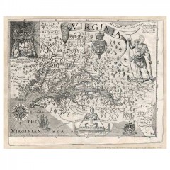 John Smith-Map of Virginia, d. 1606