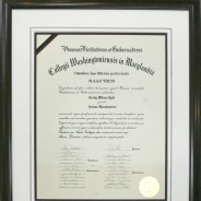 Diploma Framing