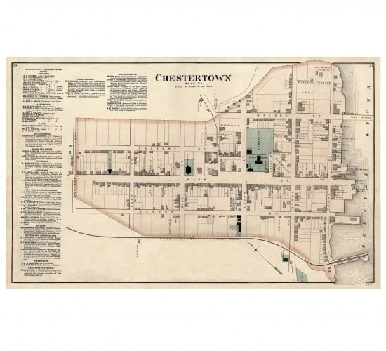 Chestertown Historic District Map, d.1877