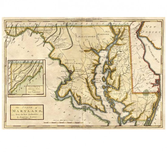 Maryland Lewis Map, d. 1794