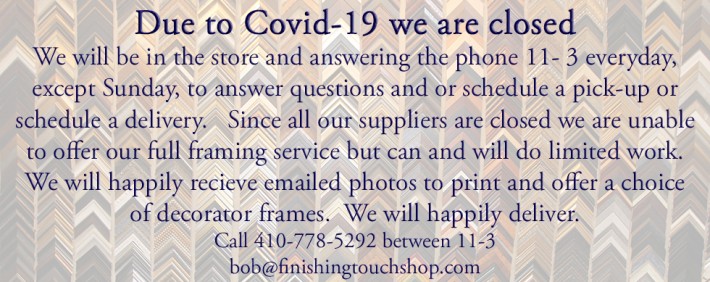 Covid19 closing & information